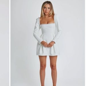 ODD MUSE WHITE PEARL DRESS!!